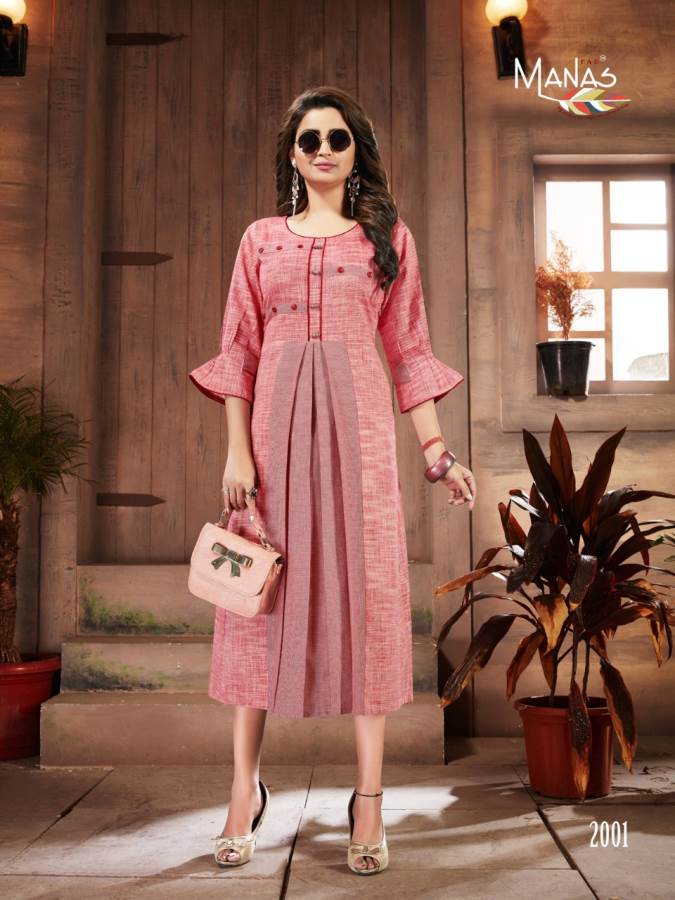 Manas Shanvi Premium Cotton Stylish Kurti Collection